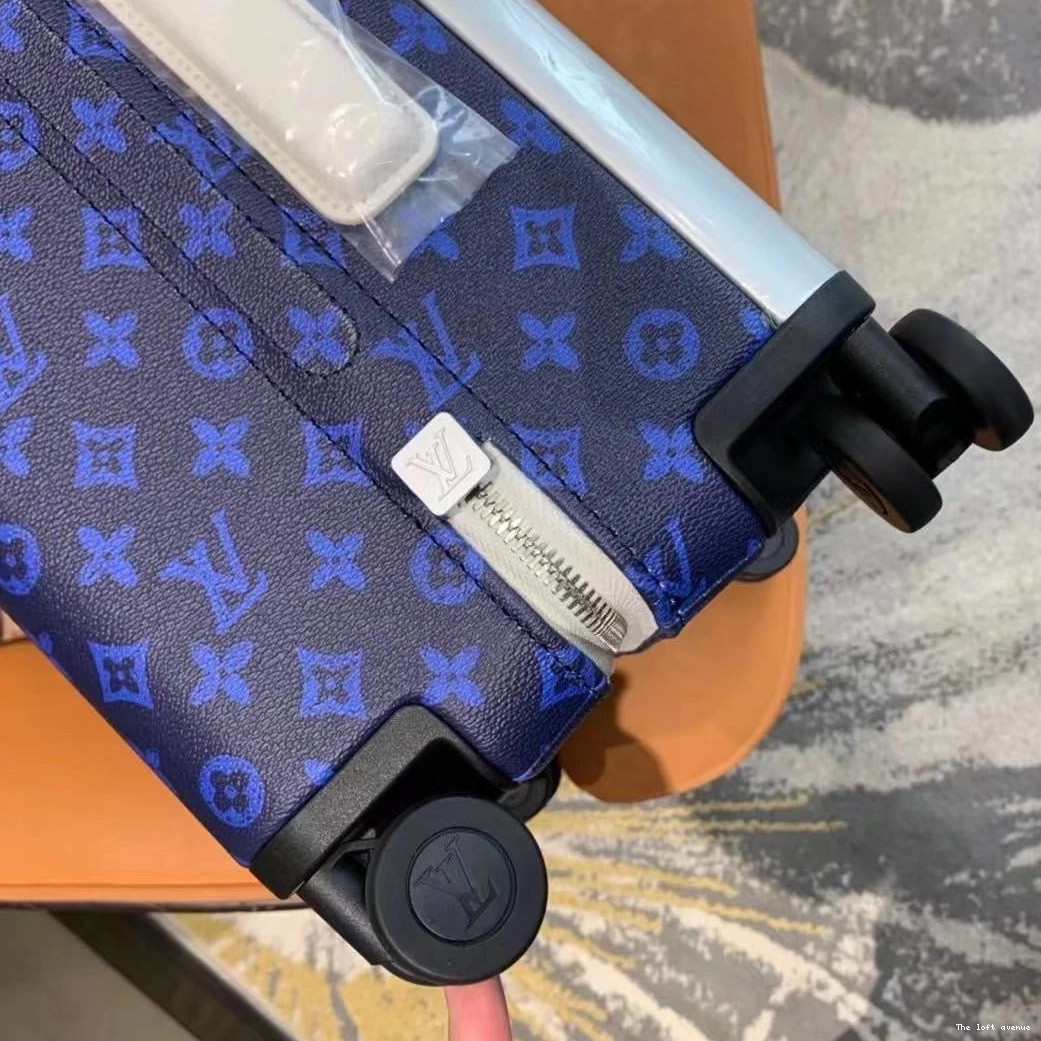 CUSTOM 37L 55 MONOGRAM HORIZON SUITCASE BLUE 0816
